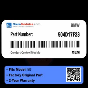 504D17F23 Comfort Control Module | BMW M6 | Genuine OEM Part