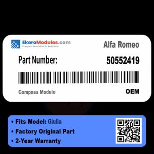 50552419 Compass Module | Alfa Romeo Giulia | Genuine OEM Part