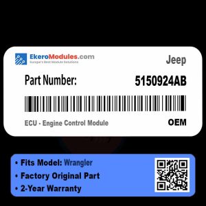 5150924AB ECU - Engine Control Module | Jeep Wrangler | Genuine OEM Part