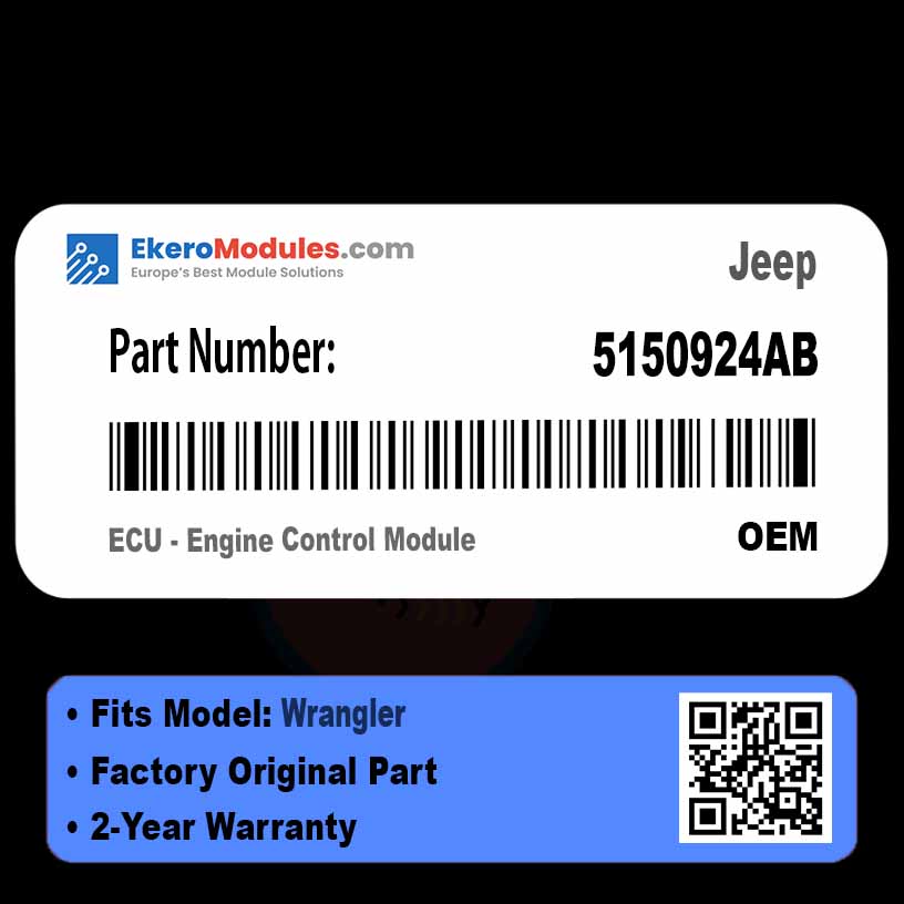5150924AB ECU - Engine Control Module | Jeep Wrangler | Genuine OEM Part