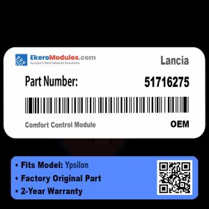51716275 Comfort Control Module | Lancia Ypsilon | Genuine OEM Part