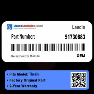 51730883 Relay Control Module | Lancia Thesis | Genuine OEM Part