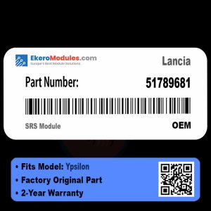 51789681 SRS Module | Lancia Ypsilon | Genuine OEM Part