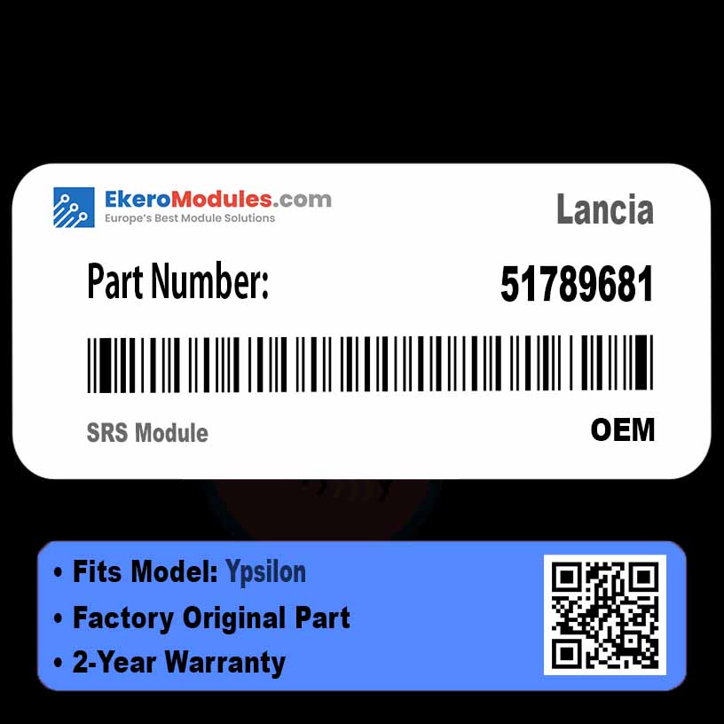 51789681 SRS Module | Lancia Ypsilon | Genuine OEM Part