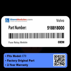 518818000 Fuse Relay Module | Volvo C70 | Genuine OEM Part