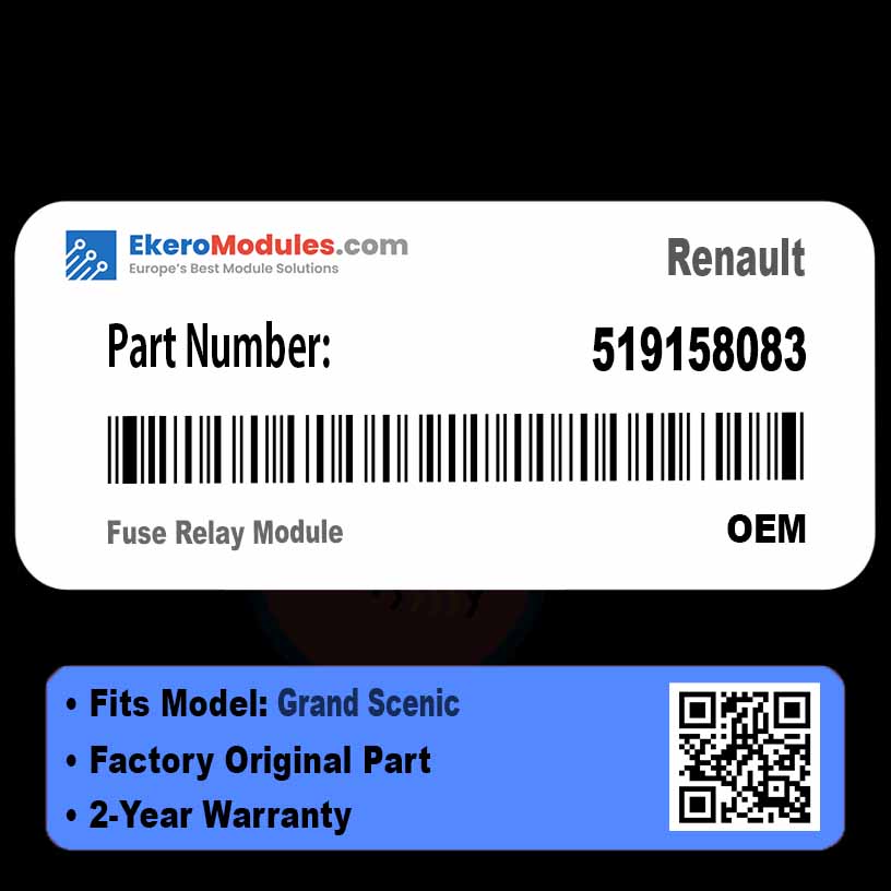 519158083 Fuse Relay Module | Renault Grand Scenic | Genuine OEM Part