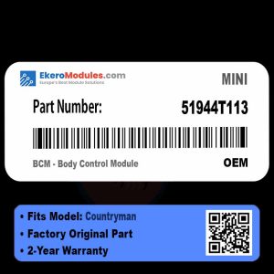 51944T113 BCM - Body Control Module | MINI Countryman | Genuine OEM Part
