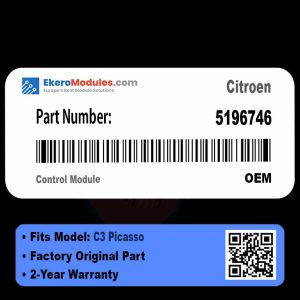 5196746 Control Module | Citroen C3 Picasso | Genuine OEM Part