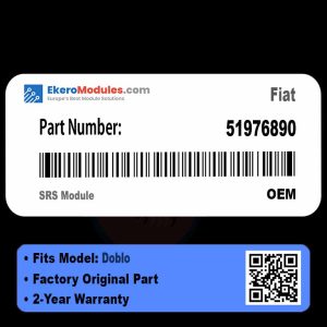 51976890 SRS Module | Fiat Doblo | Genuine OEM Part