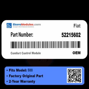 52215602 Comfort Control Module | Fiat 500 | Genuine OEM Part