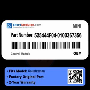525444F04-0100367356 Control Module | MINI Countryman | Genuine OEM Part