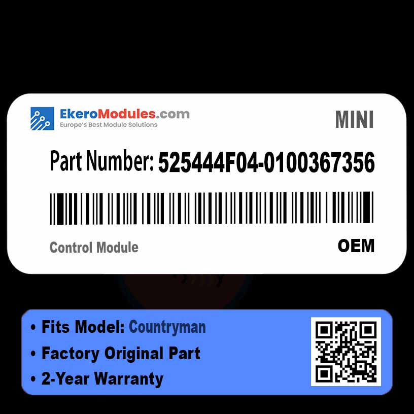 525444F04-0100367356 Control Module | MINI Countryman | Genuine OEM Part