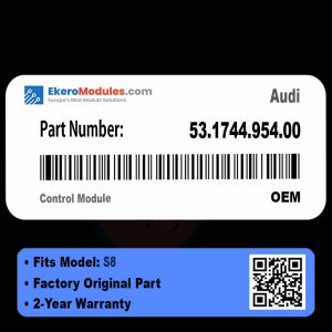 53.1744.954.00 Control Module | Audi S8 | Genuine OEM Part