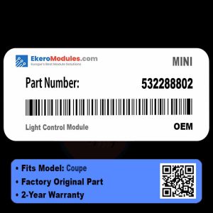 532288802 Light Control Module | MINI Coupe | Genuine OEM Part