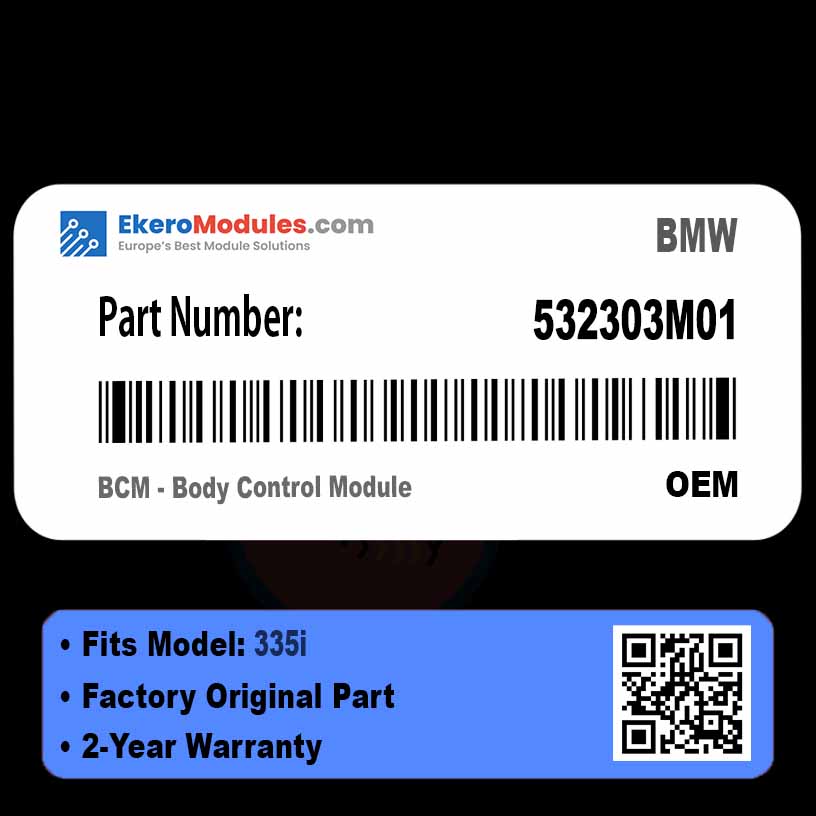 532303M01 BCM - Body Control Module | BMW 335i | Genuine OEM Part