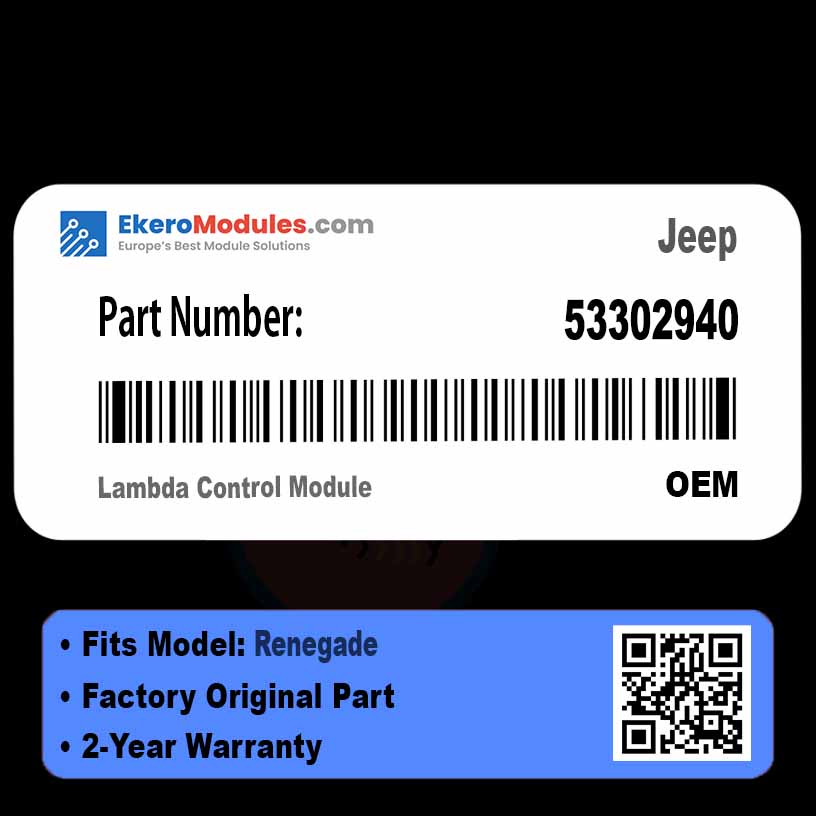 53302940 Lambda Control Module | Jeep Renegade | Genuine OEM Part
