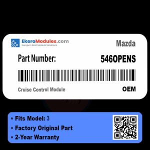 546OPENS Cruise Control Module | Mazda 3 | Genuine OEM Part