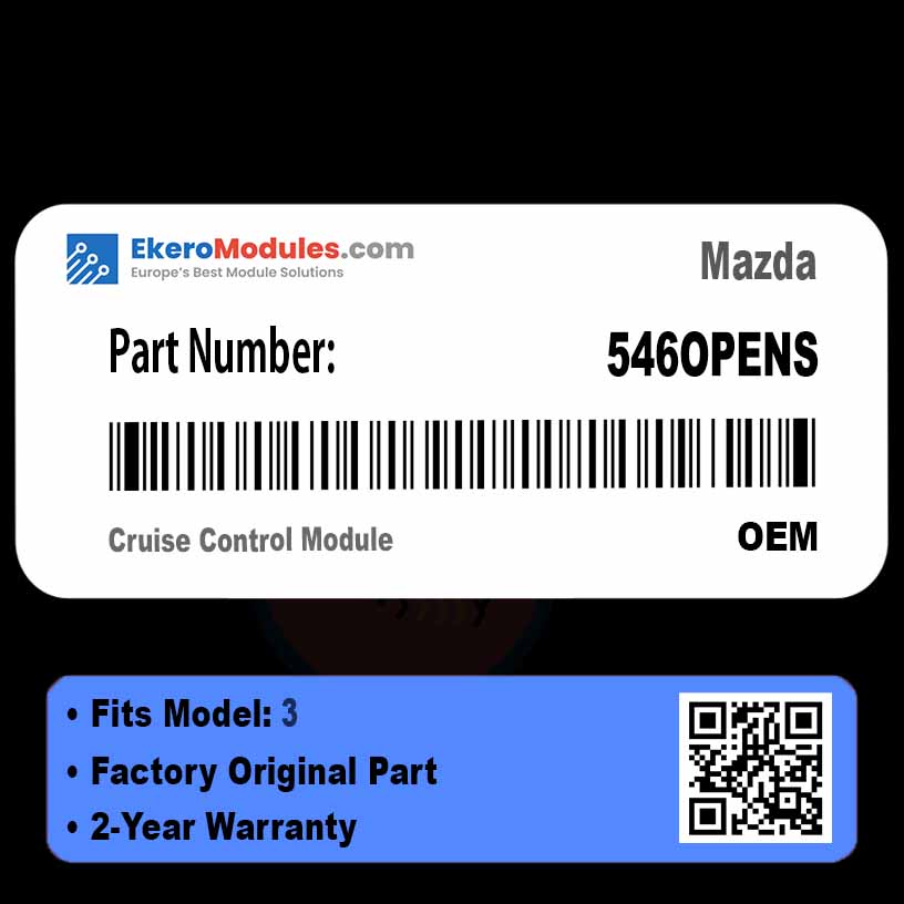 546OPENS Cruise Control Module | Mazda 3 | Genuine OEM Part