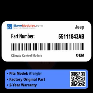 55111843AB Climate Control Module | Jeep Wrangler | Genuine OEM Part