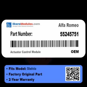 55245751 Actuator Control Module | Alfa Romeo Stelvio | Genuine OEM Part