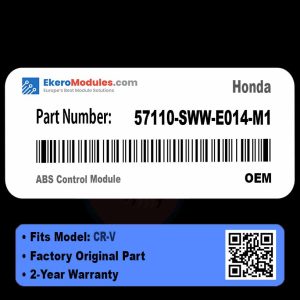 57110-SWW-E014-M1 ABS Control Module | Honda CR-V | Genuine OEM Part