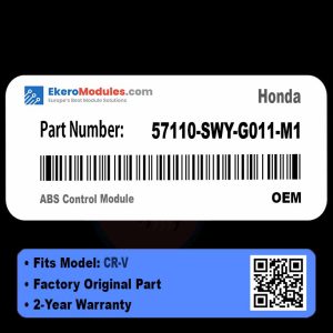 57110-SWY-G011-M1 ABS Control Module | Honda CR-V | Genuine OEM Part