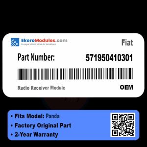 571950410301 Radio Receiver Module | Fiat Panda | Genuine OEM Part