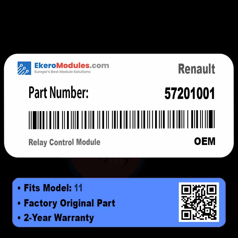 57201001 Relay Control Module | Renault 11 | Genuine OEM Part