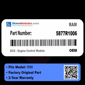 5877R1006 ECU - Engine Control Module | RAM 1500 | Genuine OEM Part