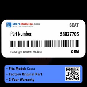 58927705 Headlight Control Module | SEAT Cupra | Genuine OEM Part