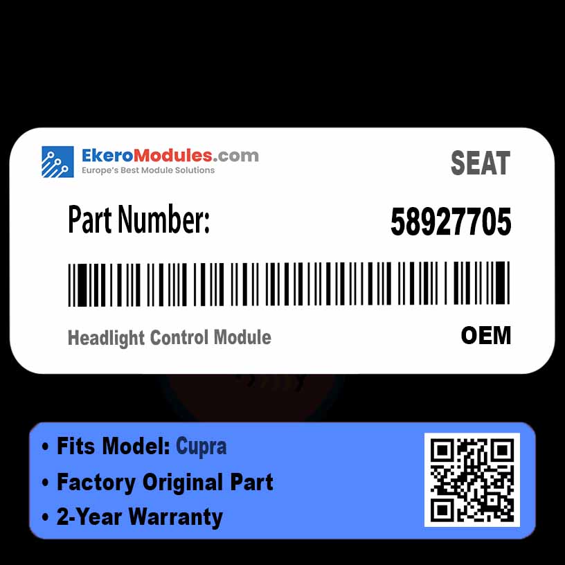 58927705 Headlight Control Module | SEAT Cupra | Genuine OEM Part