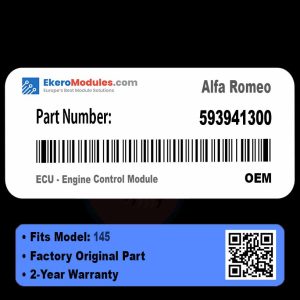 593941300 ECU - Engine Control Module | Alfa Romeo 145 | Genuine OEM Part