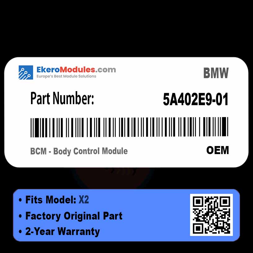 5A402E9-01 BCM - Body Control Module | BMW X2 | Genuine OEM Part