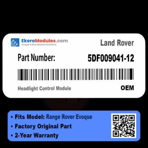 5DF009041-12 Headlight Control Module | Land Rover Range Rover Evoque | Genuine OEM Part