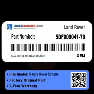 5DF009041-79 Headlight Control Module | Land Rover Range Rover Evoque | Genuine OEM Part