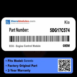 5DG17C574 ECU - Engine Control Module | Kia Sorento | Genuine OEM Part