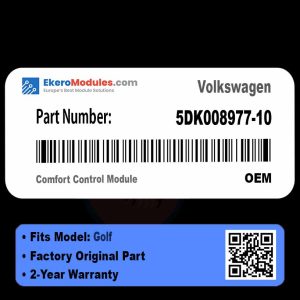 5DK008977-10 Comfort Control Module | Volkswagen Golf | Genuine OEM Part