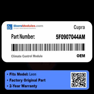 5F0907044AM Climate Control Module | Cupra Leon | Genuine OEM Part