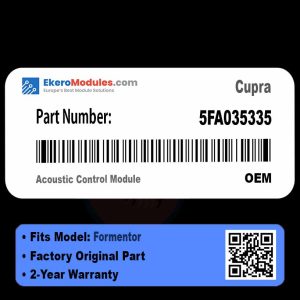 5FA035335 Acoustic Control Module | Cupra Formentor | Genuine OEM Part