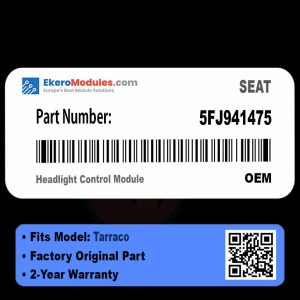 5FJ941475 Headlight Control Module | SEAT Tarraco | Genuine OEM Part