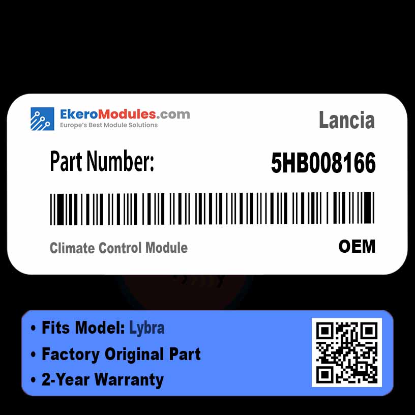 5HB008166 Climate Control Module | Lancia Lybra | Genuine OEM Part