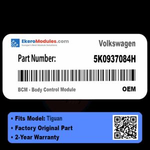 5K0937084H BCM - Body Control Module | Volkswagen Tiguan | Genuine OEM Part