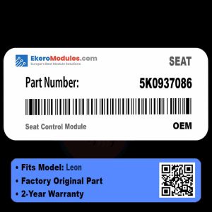 5K0937086 Seat Control Module | SEAT Leon | Genuine OEM Part