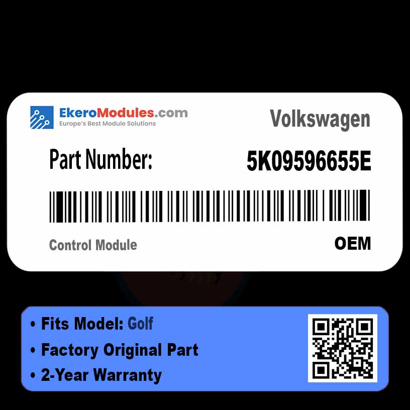 5K09596655E Control Module | Volkswagen Golf | Genuine OEM Part