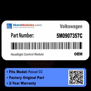 5M0907357C Headlight Control Module | Volkswagen Passat CC | Genuine OEM Part