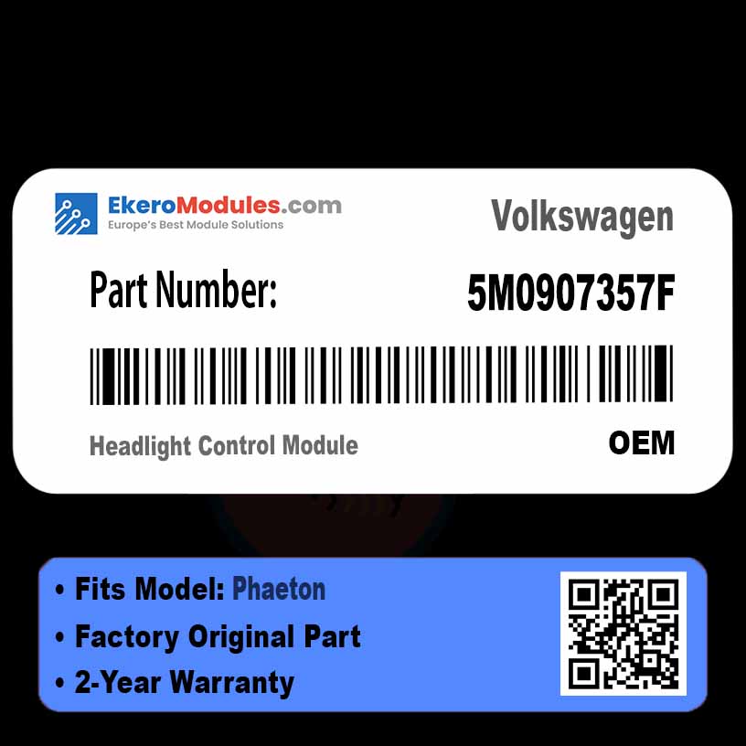 5M0907357F Headlight Control Module | Volkswagen Phaeton | Genuine OEM Part