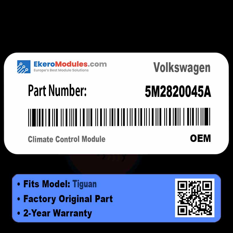5M2820045A Climate Control Module | Volkswagen Tiguan | Genuine OEM Part