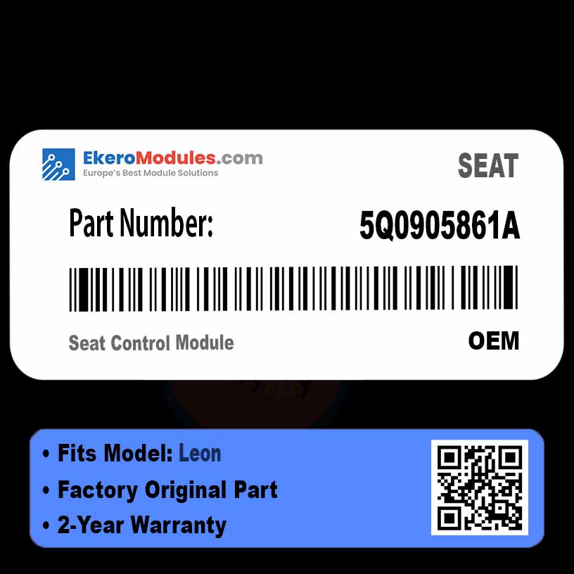 5Q0905861A Seat Control Module | SEAT Leon | Genuine OEM Part