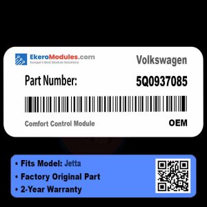 5Q0937085 Comfort Control Module | Volkswagen Jetta | Genuine OEM Part