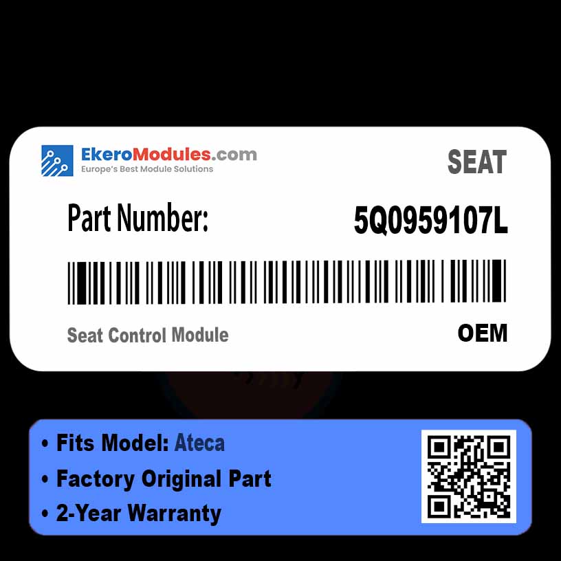 5Q0959107L Seat Control Module | SEAT Ateca | Genuine OEM Part